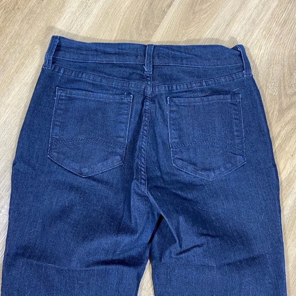 NYDJ Straight Crop Dark Blue Denim Jeans size 6P - Picture 11 of 14